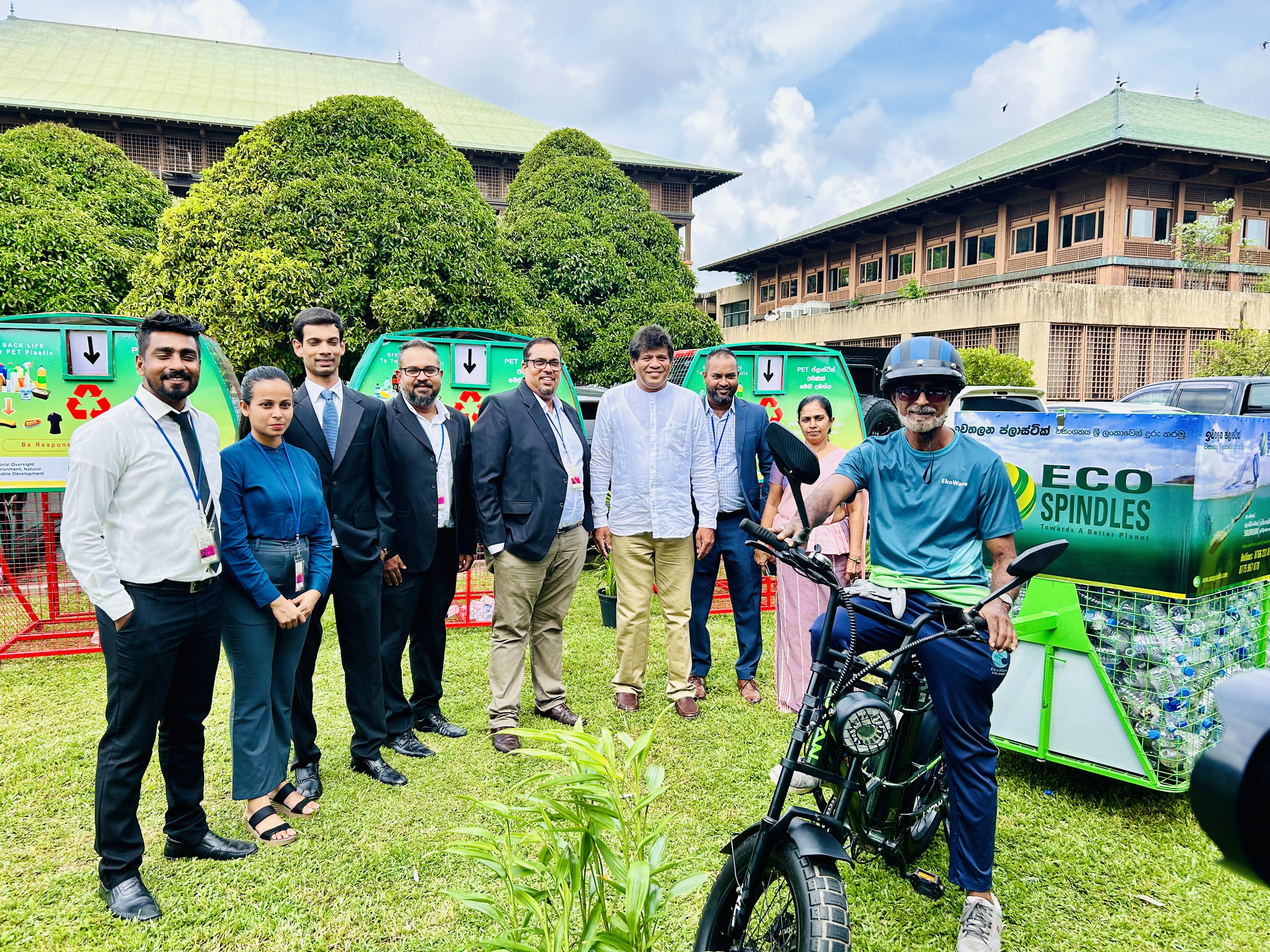 ECO SPINDLES COLLABORATES WITH COCA-COLA TO DONATE THE DROP-OFF BINS TO SL PARLIAMENT